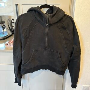 Lululemon Black Cropped Scuba Sweatshirt